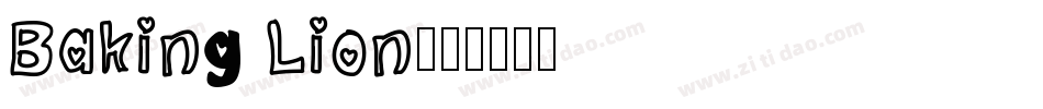 Baking Lion字体转换